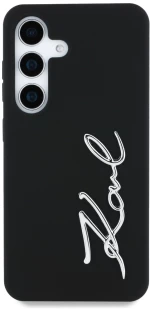 Case Karl Lagerfeld Silicone Metal Signature Logo Samsung Galaxy S25 black