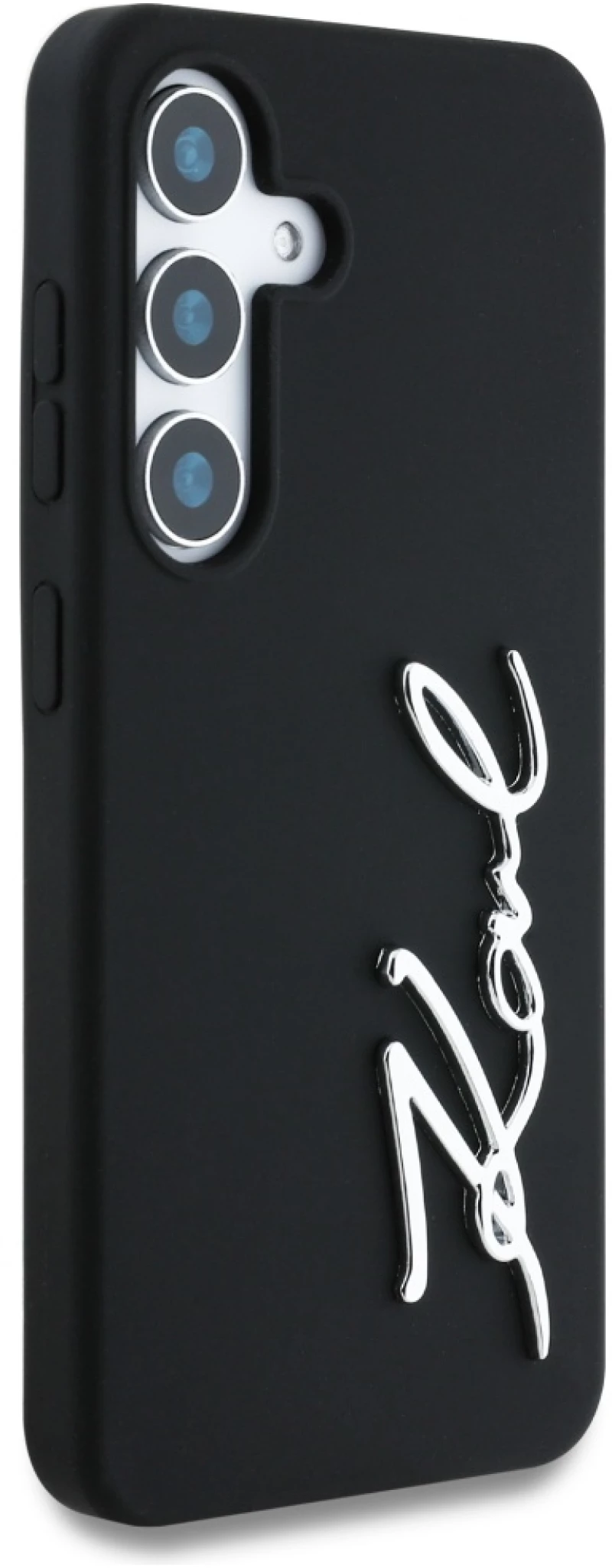 Case Karl Lagerfeld Silicone Metal Signature Logo Samsung Galaxy S25 black