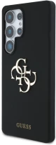 Guess Silicone Big 4G Logo Bottom Script case for Samsung Galaxy S25 Ultra - black