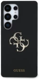 Guess Silicone Big 4G Logo Bottom Script case for Samsung Galaxy S25 Ultra - black