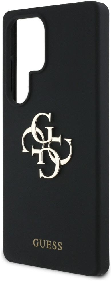 Guess Silicone Big 4G Logo Bottom Script case for Samsung Galaxy S25 Ultra - black