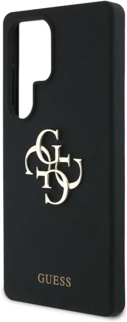 Guess Silicone Big 4G Logo Bottom Script case for Samsung Galaxy S25 Ultra - black