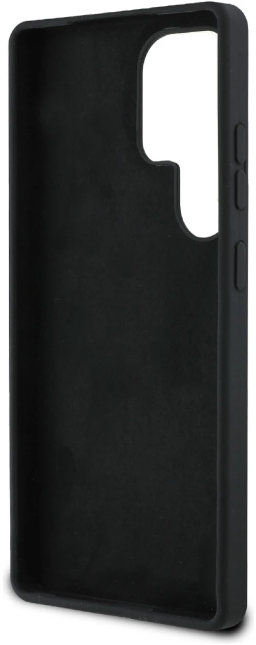 Guess Silicone Big 4G Logo Bottom Script case for Samsung Galaxy S25 Ultra - black