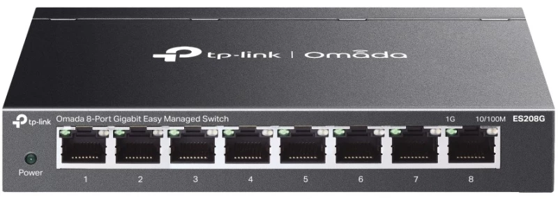 TP-Link Omada ES208G network switch Managed L2 Gigabit Ethernet (10/100/1000) Black
