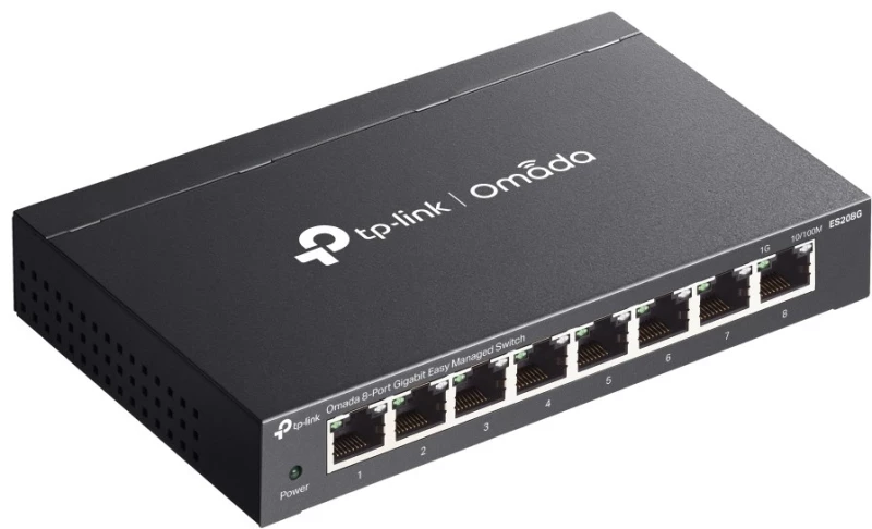 TP-Link Omada ES208G network switch Managed L2 Gigabit Ethernet (10/100/1000) Black