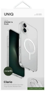 Uniq Clario iPhone 16 Plus 6.7" Magclick Charging case transparent/lucent clear