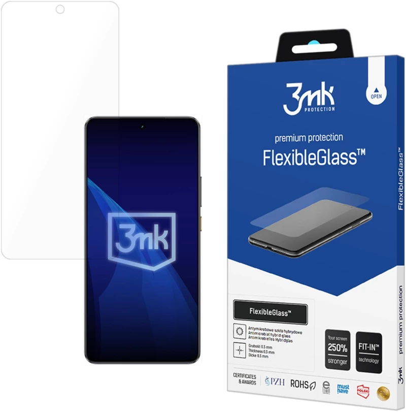 Hybrid glass 3mk FlexibleGlass on Realme GT 7T