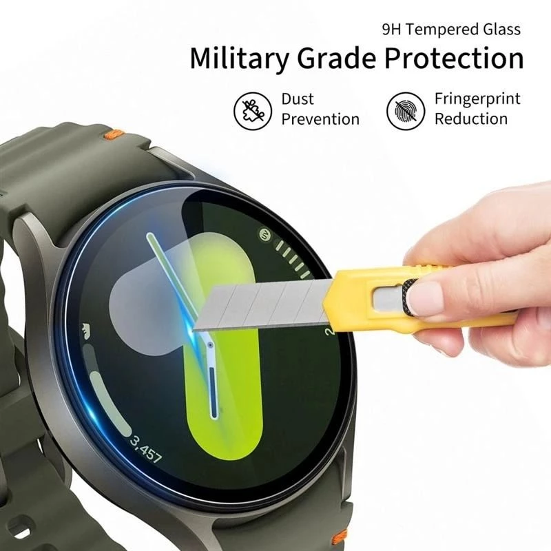 Tech-Protect Glass Fit+ 2-pack tempered glass for Samsung Galaxy Watch 8 40mm - transparent