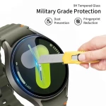 Tech-Protect Glass Fit+ 2-pack tempered glass for Samsung Galaxy Watch 8 40mm - transparent