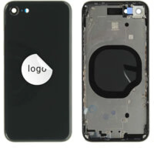 For iPhone/iPad (APSE0024BF) Rear Cover (Factory std.) - Black, For iPhone SE (2020)