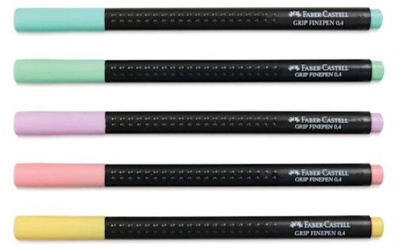 Faber-Castell - Finepen Grip 0.4 - 5x Pastel (151602) / Toys