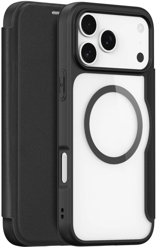 Dux Ducis Skin X Pro Case for iPhone 17 Pro with Wallet, MagSafe Compatible - Black