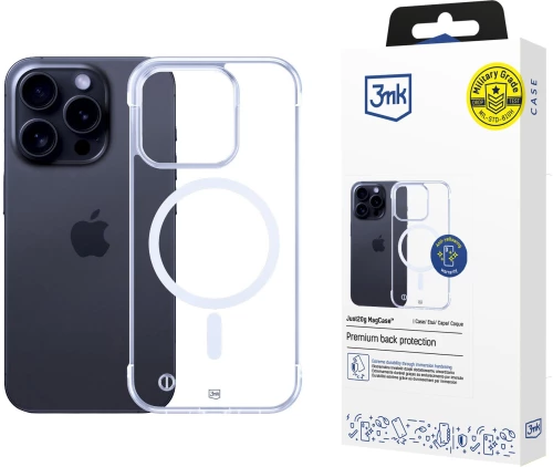 3mk Just20g MagCase for iPhone 15 Pro - transparent