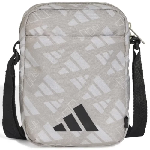Τσαντάκι Ώμου Adidas  Linear Monogram Graphic Organizer Μπεζ / Μαύρο  Γκρι Μαύρο