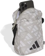 Τσαντάκι Ώμου Adidas  Linear Monogram Graphic Organizer Μπεζ / Μαύρο  Γκρι Μαύρο