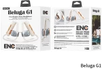 Ασύρματα Στερεοφωνικά Ακουστικά Bluetooth WEKOME Beluga G1 Phantom Open (Έντονο Πορτοκαλί)