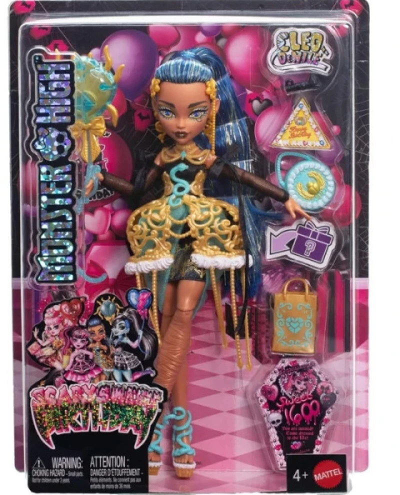 MONSTER HIGH ΚΟΥΚΛΑ HIGH SCARY SWEET BIRTHDAY - CLEO DeNILE (JBG76)- JBG76