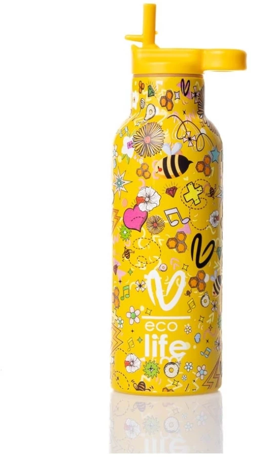 ECO LIFE ΠΑΓΟΥΡΙ ΘΕΡΜΟΣ ΜΕΤΑΛΛΙΚΟ 500ML ECOLIFE X VASILIKI JOY 33-BO-2323- 33-BO-2323
