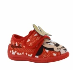 MINNIE MOUSE SLIPPERS MN010133 RED/GOLD
