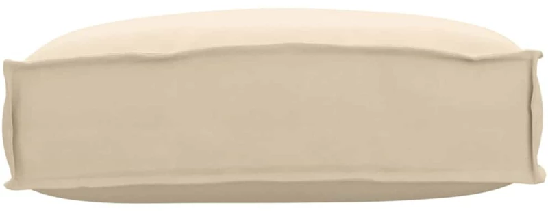 Μαξιλάρι Παλού Μπεζ 50x40x12 εκ. Ύφασμα Oxford Μπεζ 42001461