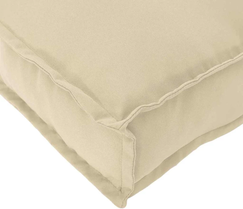 Μαξιλάρι Παλού Μπεζ 50x40x12 εκ. Ύφασμα Oxford Μπεζ 42001461
