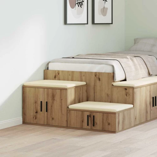 Ντουλάπι Αποθήκευσης Artisan Oak 103x41x40 εκ. Κατασκευασμένο από Συνθετικό Ξύλο Καφέ 866682
