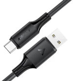 Καλώδιο Σύνδεσης Acefast C17-04 USB-A  σε USB-C 3A Fast Charge USB2.0 Silicon Μαύρο 1.2m.