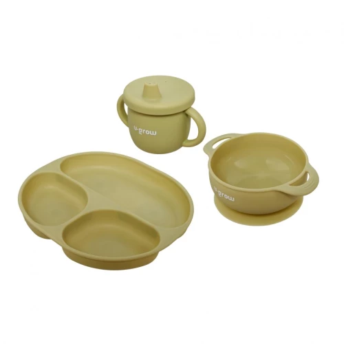 U-Grow UG-SET15OV Σετ Φαγητού από Σιλικόνη 3τμχ