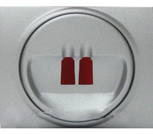 Πλακίδιο Legrand Galea Life για Πρίζα Ηχείων Απλή Αλουμίνιο σε Ασημί Χρώμα 771300