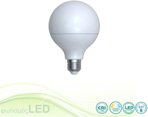 Λαμπτήρας Led E27 G95 10W Tunable White