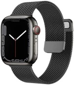 Premium Magnetic Steel Band Apple Watch 42/44/45/49mm Μαύρο