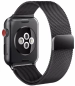 Premium Magnetic Steel Band Apple Watch 42/44/45/49mm Μαύρο