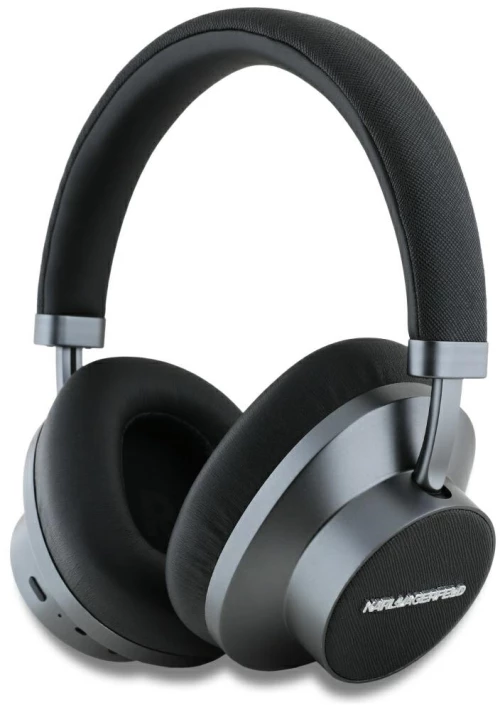 Karl Lagerfeld Ασύρματα Ακουστικά Saffiano Metal Logo ANC/ENC Black