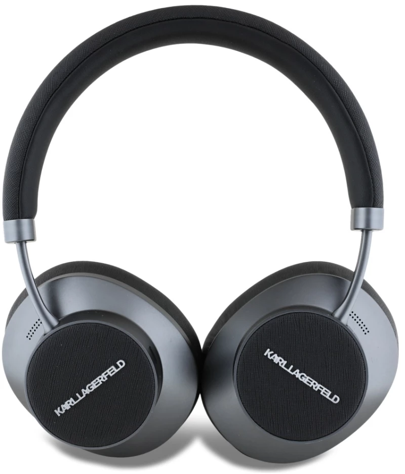 Karl Lagerfeld Ασύρματα Ακουστικά Saffiano Metal Logo ANC/ENC Black