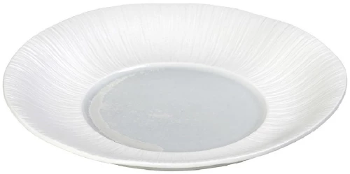 Zen Sun βαθύ πιάτο από πορσελάνη με γκρι επιφάνεια σετ τεσσάρων τεμαχίων 30 εκ