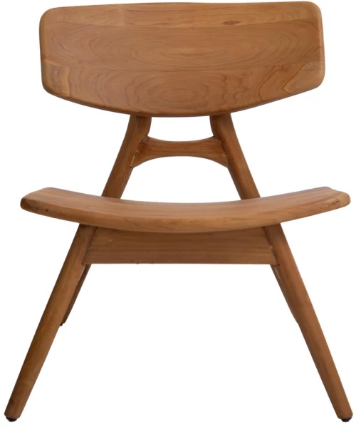 Rino καρέκλα από ξύλο teak σε φυσική απόχρωση 66x68x76 εκ