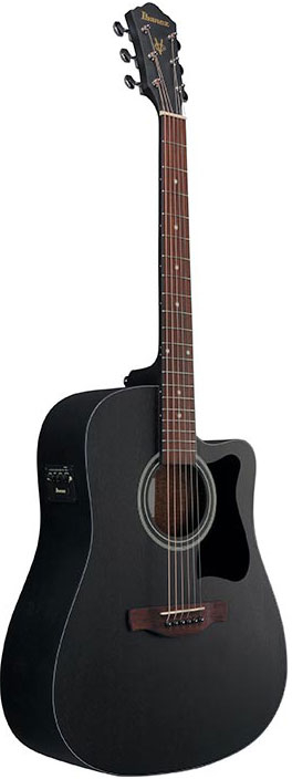 Ibanez V44CE WK - Ηλεκτρακουστική κιθάρα σε Weathered Black Open Pore