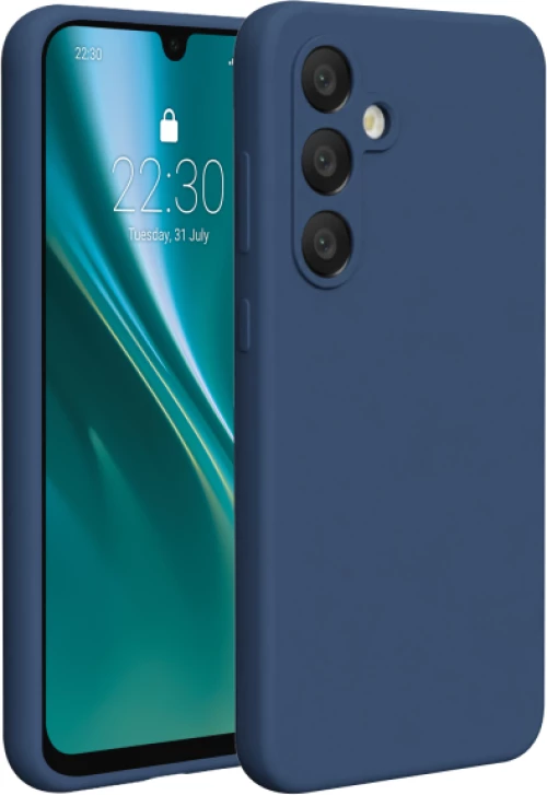 TechWave Soft Silicone case for Samsung Galaxy A56 5G navy blue