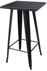 RELIX Τραπέζι Bar Μέταλλο Βαφή Μαύρο 60x60x103υψ Woodwell 25809 Ε5203,1