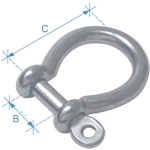 Ναυτικό Kλειδί Άγκυρας, Τύπου Ω, Inox 316