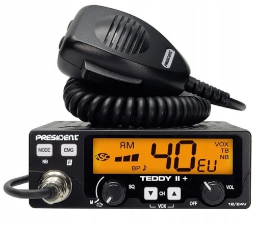 President Teddy II+ AM/FM CB radio Black
