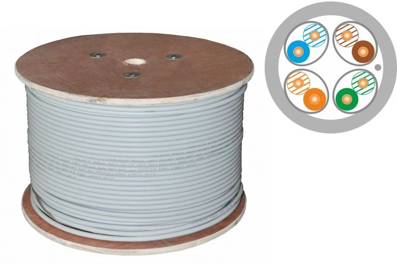 ALANTEC U/FTP cat.6A Dca LSOH cable 4x2x23AWG 500m