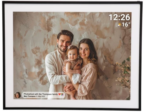 Denver photo frame with FRAMEO 19" 32GB black