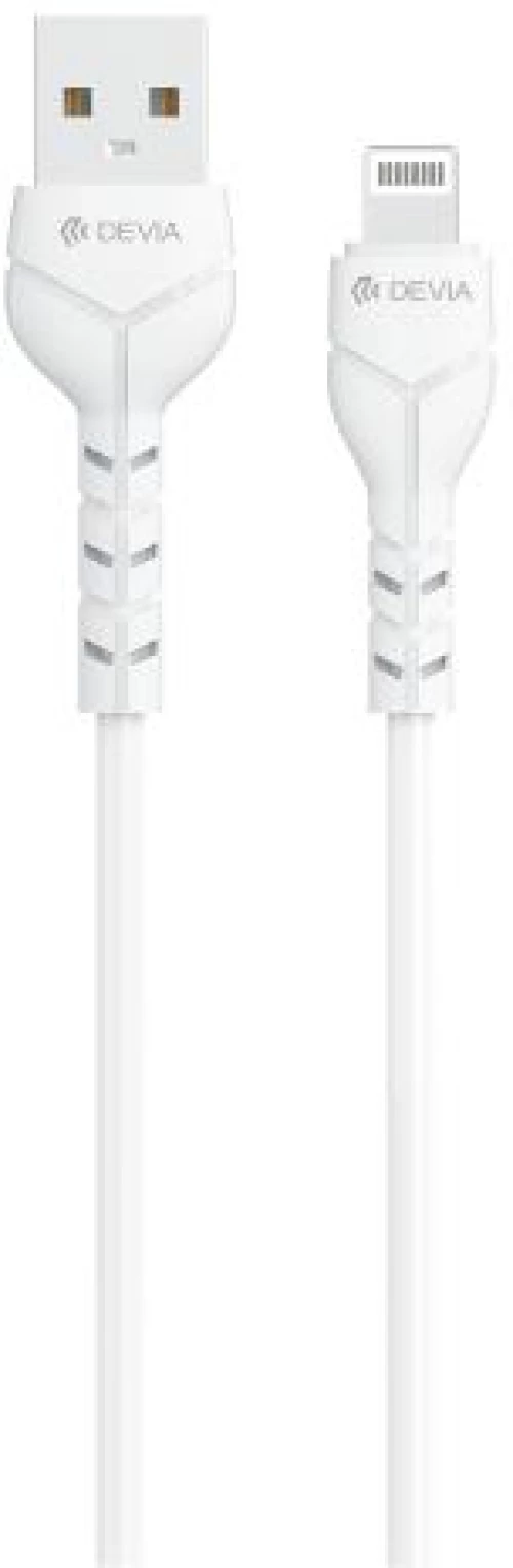 Καλώδιο Σύνδεσης USB 2.0 Devia EC406 USB A σε Lightning 1m Kintone Eco-Friendly Λευκό