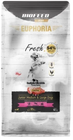 EUPHORIA Fresh Junior Medium & Large dogs Turkey with rabbit - dry dog food - 12kg