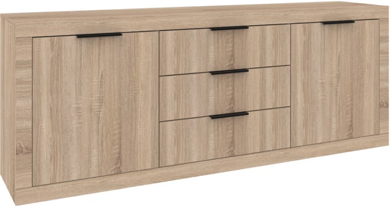 Μπουφές Doha pakoworld σε sonoma απόχρωση 210x45x80.5εκ