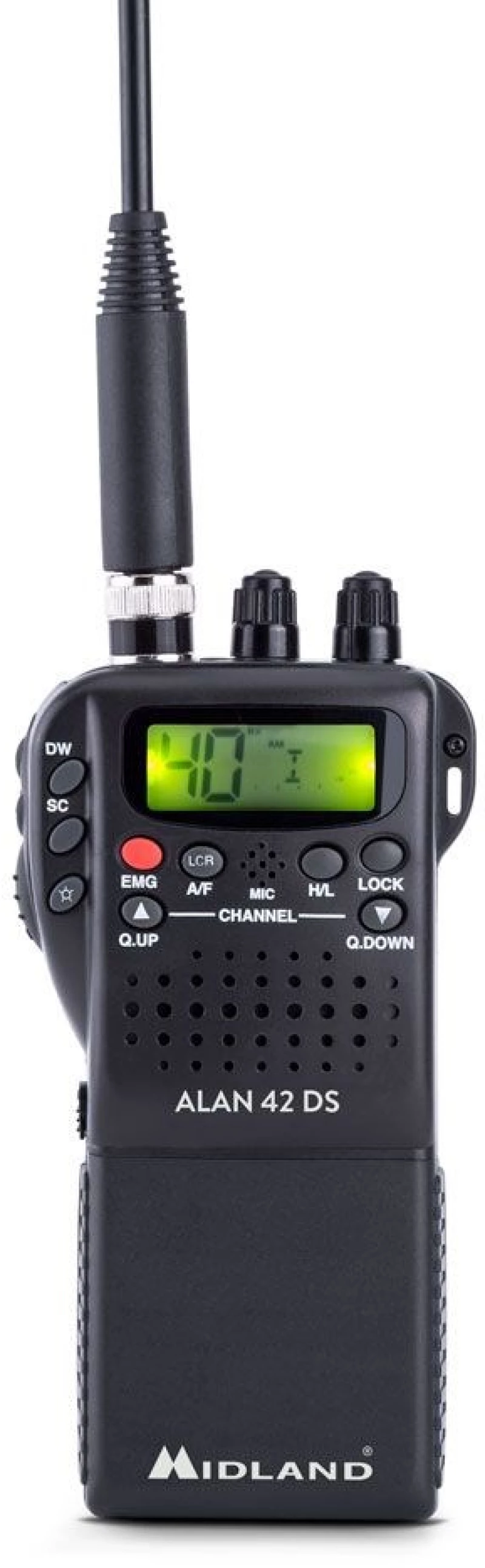 Midland C1267 two-way radio 40 channels 26.565 - 27.99125 MHz Black