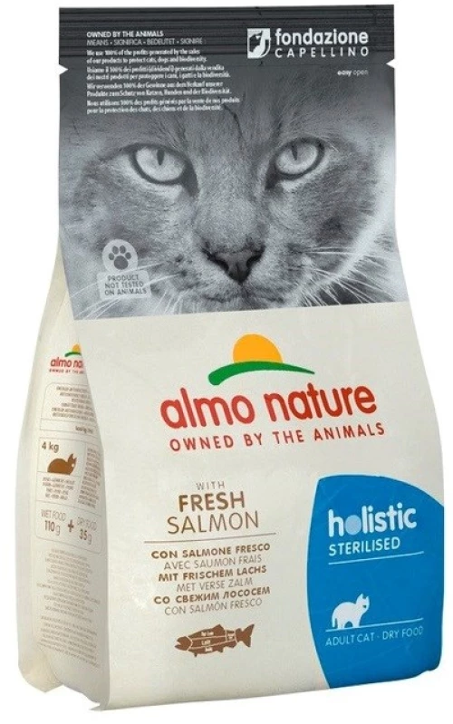 ALMO NATURE Holistic Sterilised Salmon - dry cat food - 2kg