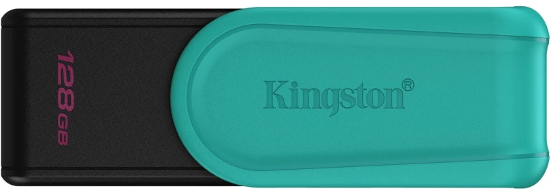Kingston Technology DataTraveler 128GB Portable USB 3.2 Gen 1 Exodia S (Black/Turquoise)