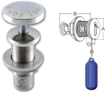 Κρεμάστρα για Μπαλόνια Στρογγυλή Χωνευτή Inox Pop Out- Φ44mm
